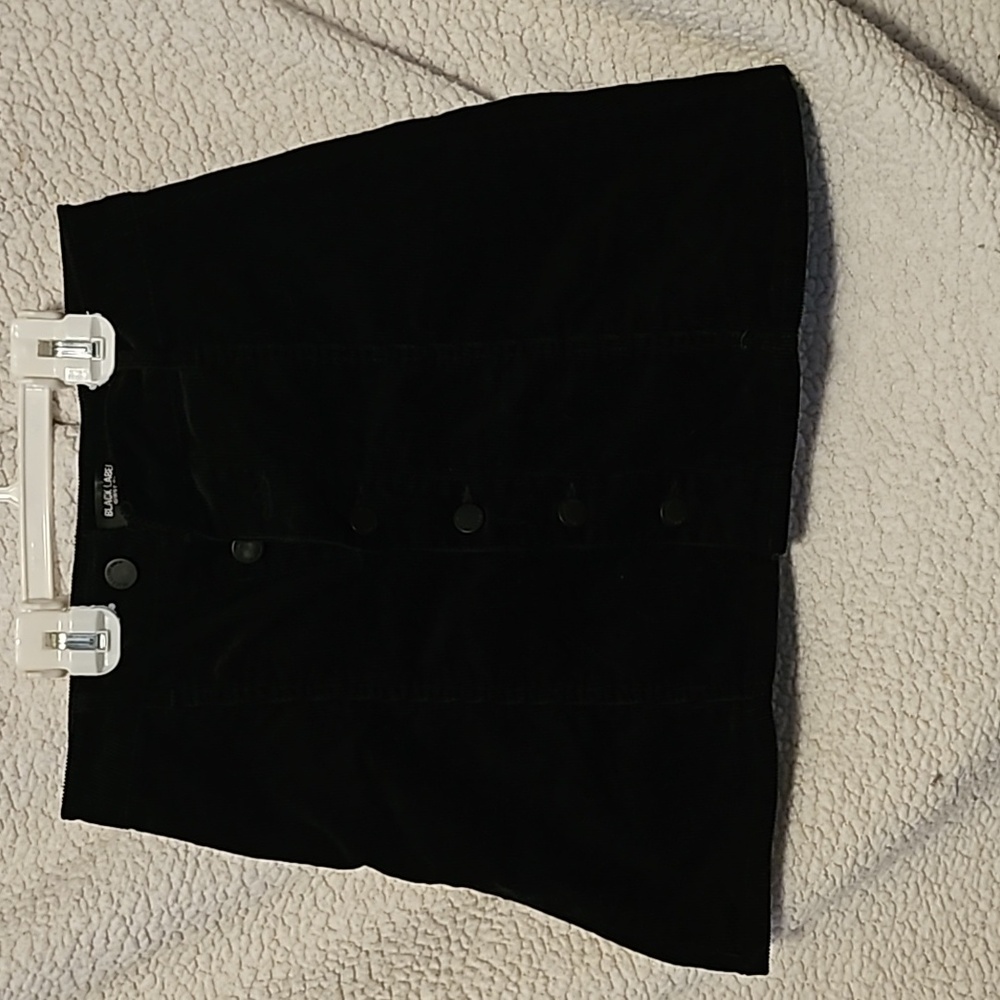 Black button up skirt